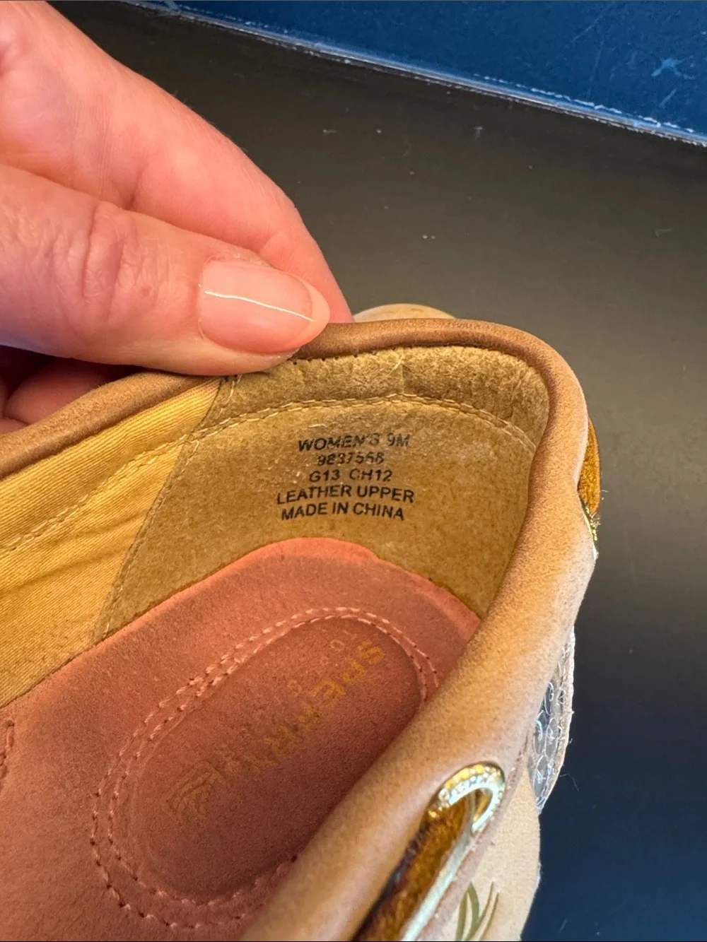 Sperry Tan Leather Boat Shoes Flats